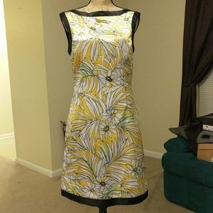 Black and Yellow print dress